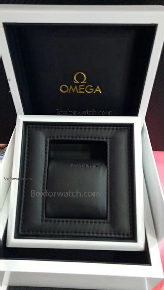 Buy Replacement OMEGA White Copy Watch Boxes Black Inner